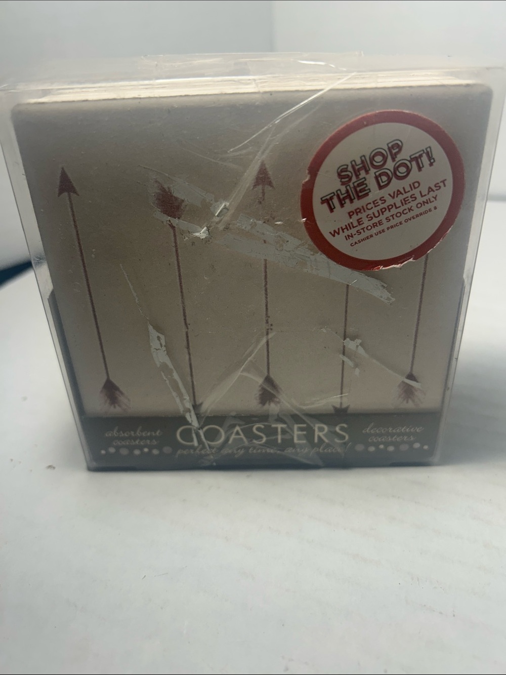 Thirstystone Beige and Brown Arrow Coasters